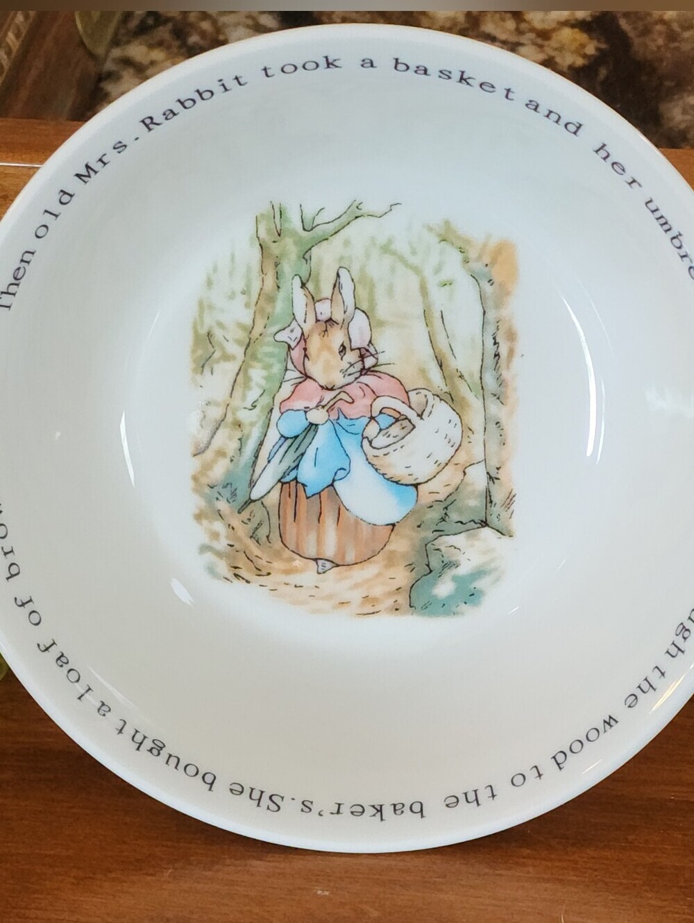 Vintage 1991 Wedgwood World Of Peter Rabbit Fredrick Warne 5.5" Bowl Novelty